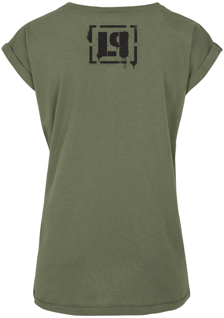 T-Shirt Manches courtes  de Linkin Park - Hybrid Theory - S à 3XL - pour Femme - olive - Linkin Park - View 2