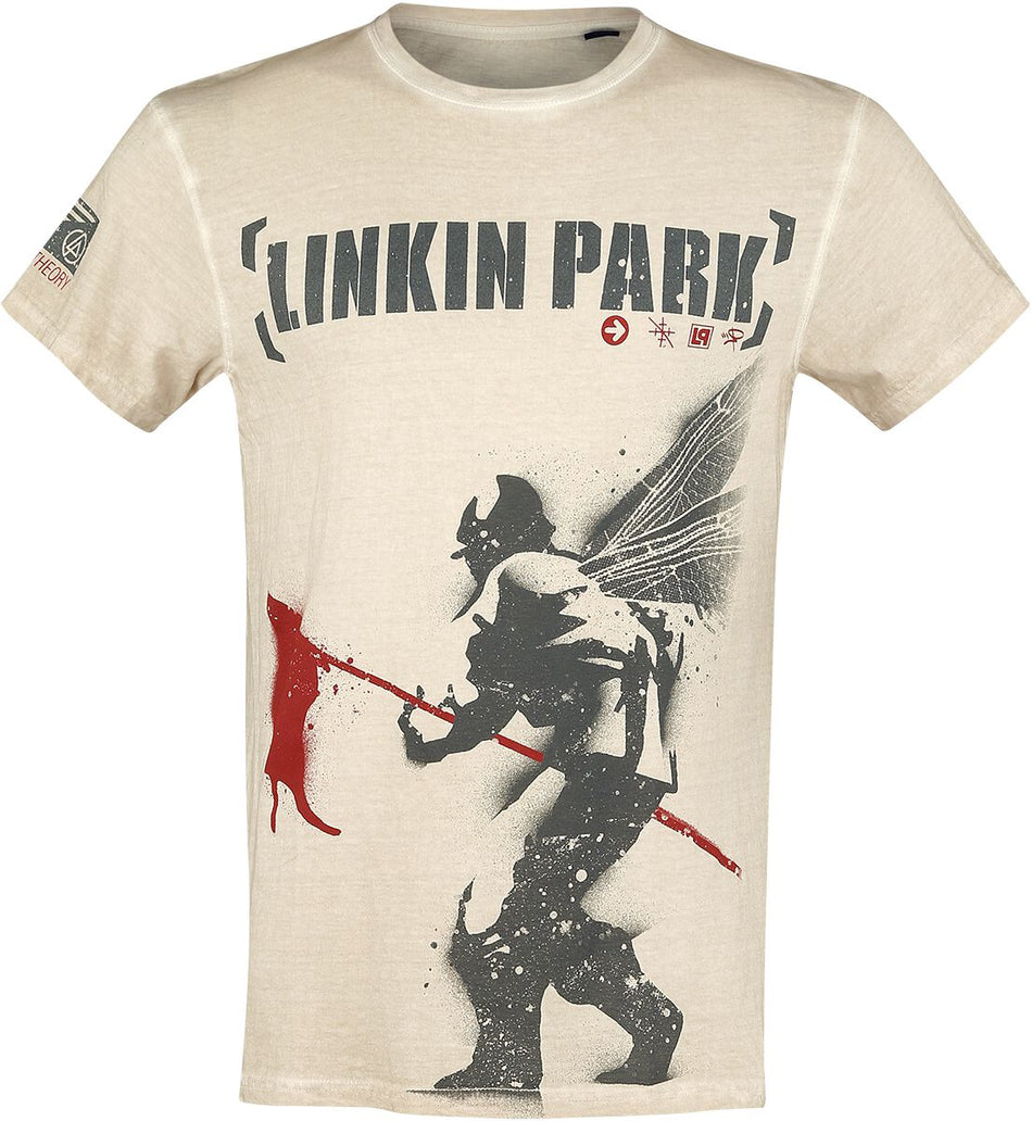 T-Shirt Manches courtes  de Linkin Park - Hybrid Theory - S à 4XL - pour Homme - blanc cassé - Linkin Park