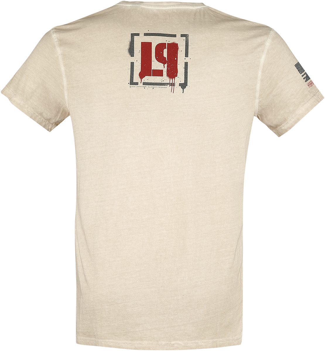 T-Shirt Manches courtes  de Linkin Park - Hybrid Theory - S à 4XL - pour Homme - blanc cassé - Linkin Park - View 2