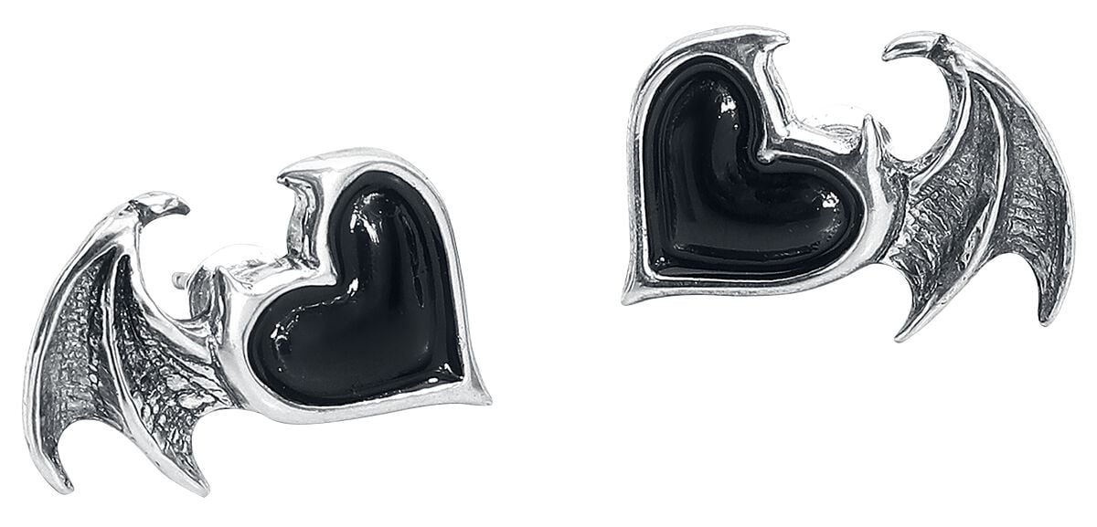 Set de clous d'oreilles Gothic de Alchemy Gothic - BlackSoul - pour Femme - couleur argent - Alchemy Gothic