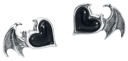 Set de clous d'oreilles Gothic de Alchemy Gothic - BlackSoul - pour Femme - couleur argent - Alchemy Gothic