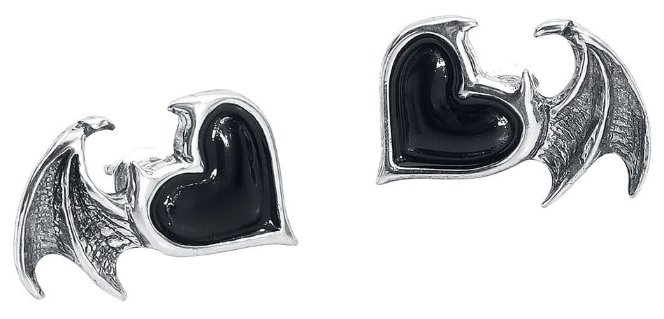 Set de clous d'oreilles Gothic de Alchemy Gothic - BlackSoul - pour Femme - couleur argent - Alchemy Gothic