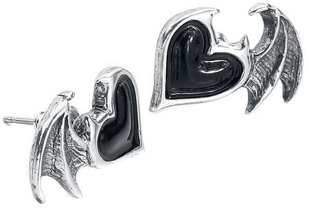 Set de clous d'oreilles Gothic de Alchemy Gothic - BlackSoul - pour Femme - couleur argent - Alchemy Gothic - View 2