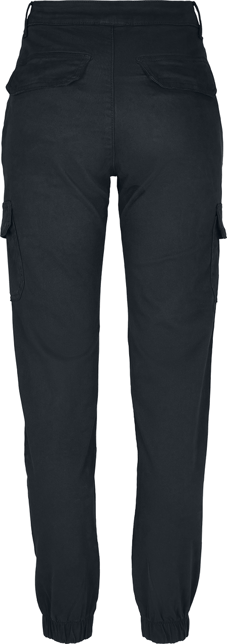 Pantalon Cargo  de Urban Classics - Pantalon Cardo Taille Haute - W27L32 à W30L32 - pour Femme - noir - Urban Classics - View 2