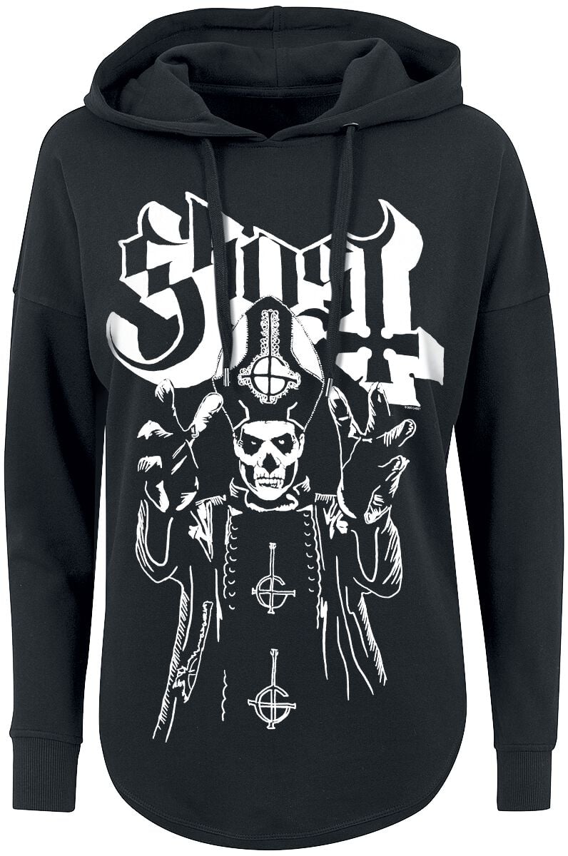 Sweat-shirt à capuche  de Ghost - Colère Du Pape - S à XL - pour Femme - noir - Ghost