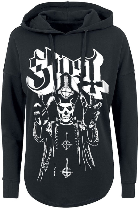 Sweat-shirt à capuche  de Ghost - Colère Du Pape - S à XL - pour Femme - noir - Ghost