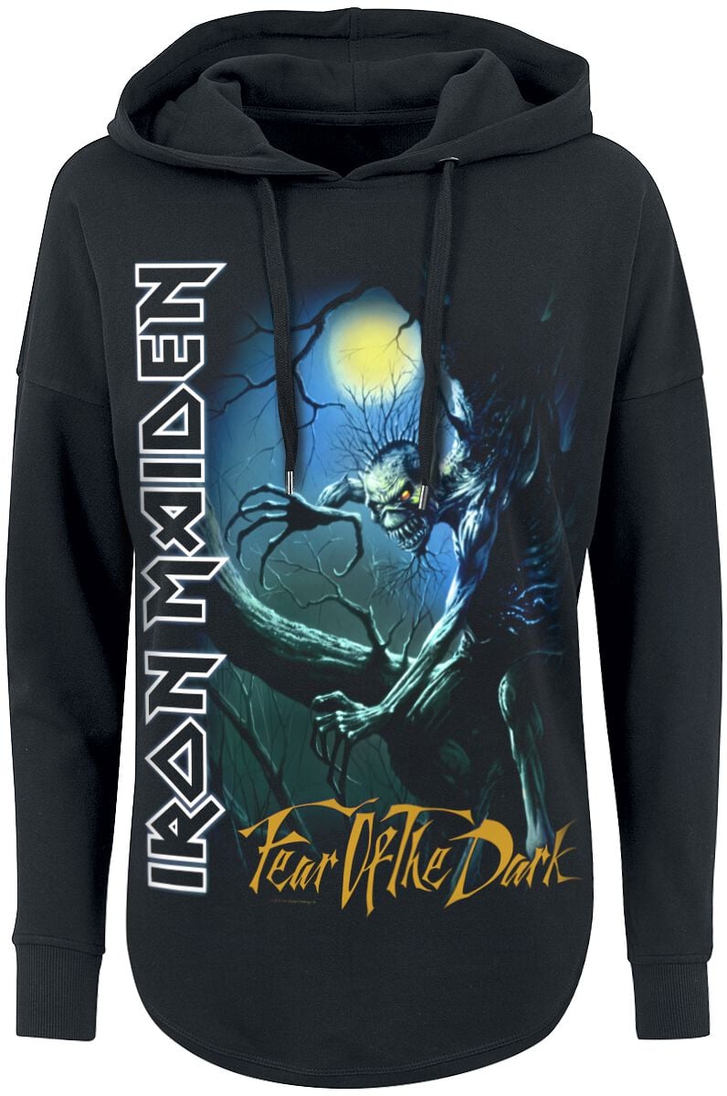 Sweat-shirt à capuche  de Iron Maiden - Fear Of The Dark - S à L - pour Femme - noir - Iron Maiden