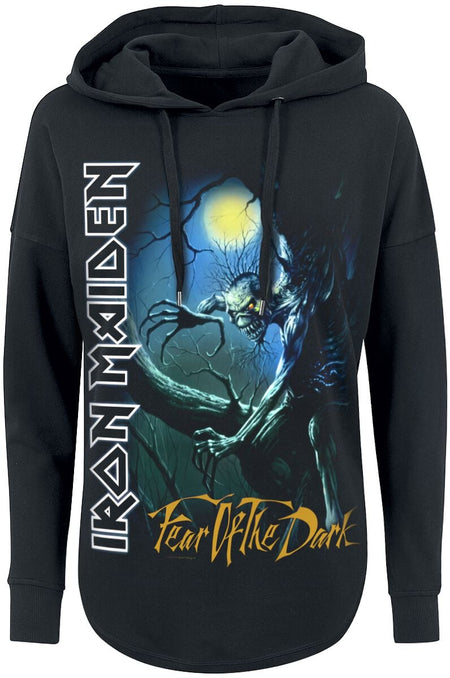 Sweat-shirt à capuche  de Iron Maiden - Fear Of The Dark - S à M - pour Femme - noir - Iron Maiden