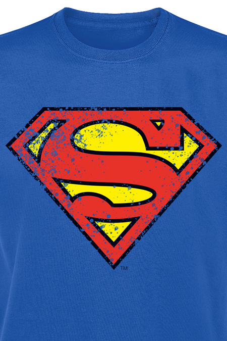 T-Shirt Manches courtes  de Superman - Emblème - M à XXL - pour Homme - bleu - Superman - View 2