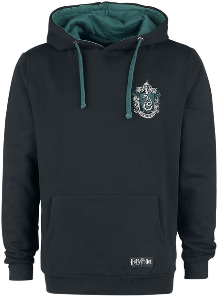 Sweat-shirt à capuche  de Harry Potter - Serpentard - S à XXL - pour Homme - noir - Harry Potter
