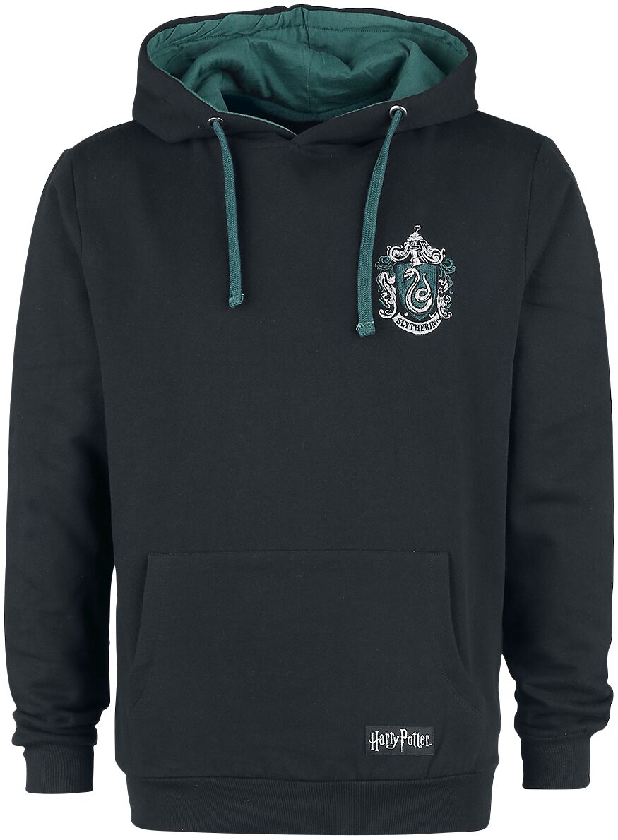 Sweat-shirt à capuche  de Harry Potter - Serpentard - S à XXL - pour Homme - noir - Harry Potter