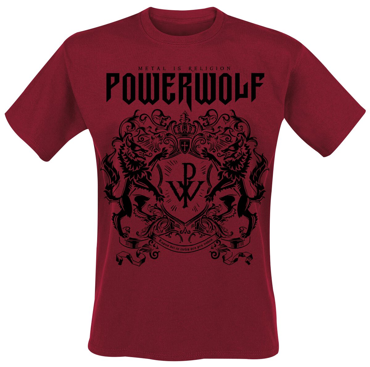 T-Shirt Manches courtes  de Powerwolf - Logo (red) - S à XXL - pour Homme - rouge - Powerwolf