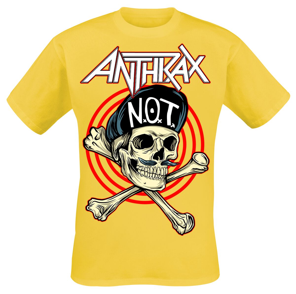T-Shirt Manches courtes  de Anthrax - Not Man - S à XXL - pour Homme - jaune - Anthrax