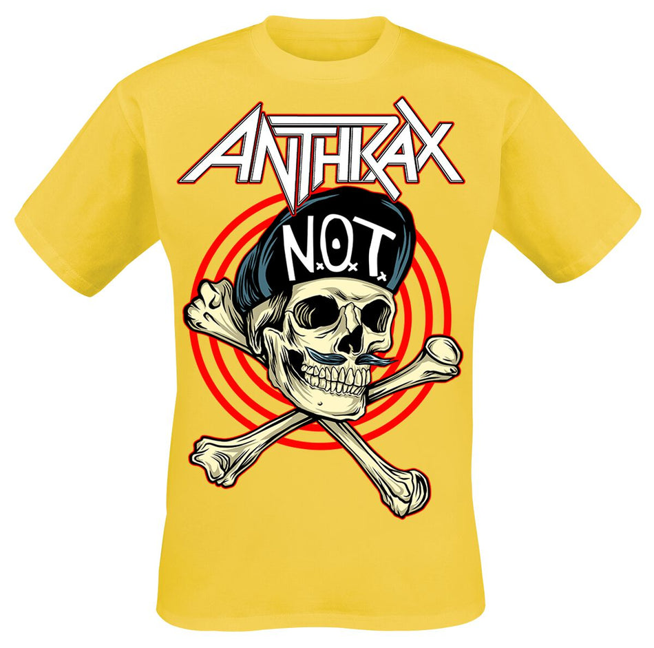 T-Shirt Manches courtes  de Anthrax - Not Man - S à XXL - pour Homme - jaune - Anthrax