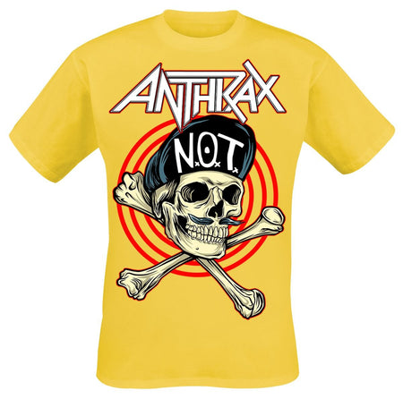 T-Shirt Manches courtes  de Anthrax - Not Man - S à XL - pour Homme - jaune - Anthrax