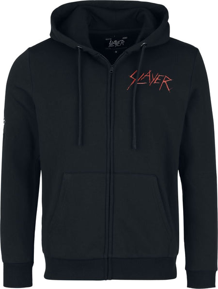 Sweat-shirt zippé à capuche  de Slayer - Sword Skull - S à XXL - pour Homme - noir - Slayer