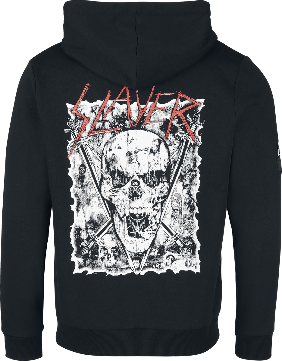 Sweat-shirt zippé à capuche  de Slayer - Sword Skull - S à XXL - pour Homme - noir - Slayer - View 2