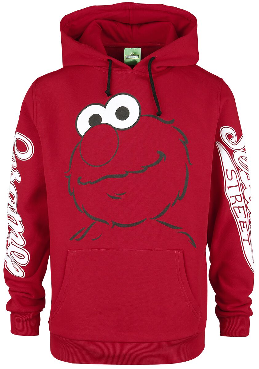 Sweat-shirt à capuche  de Sesame Street - Elmo - S à 4XL - pour Homme - rouge - Sesame Street