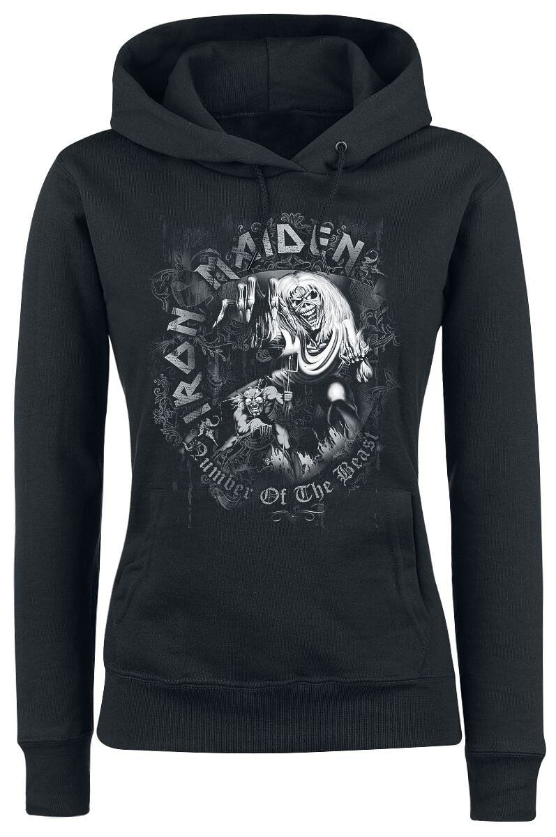 Sweat-shirt à capuche  de Iron Maiden - Number Of The Beast - M à XXL - pour Femme - noir - Iron Maiden