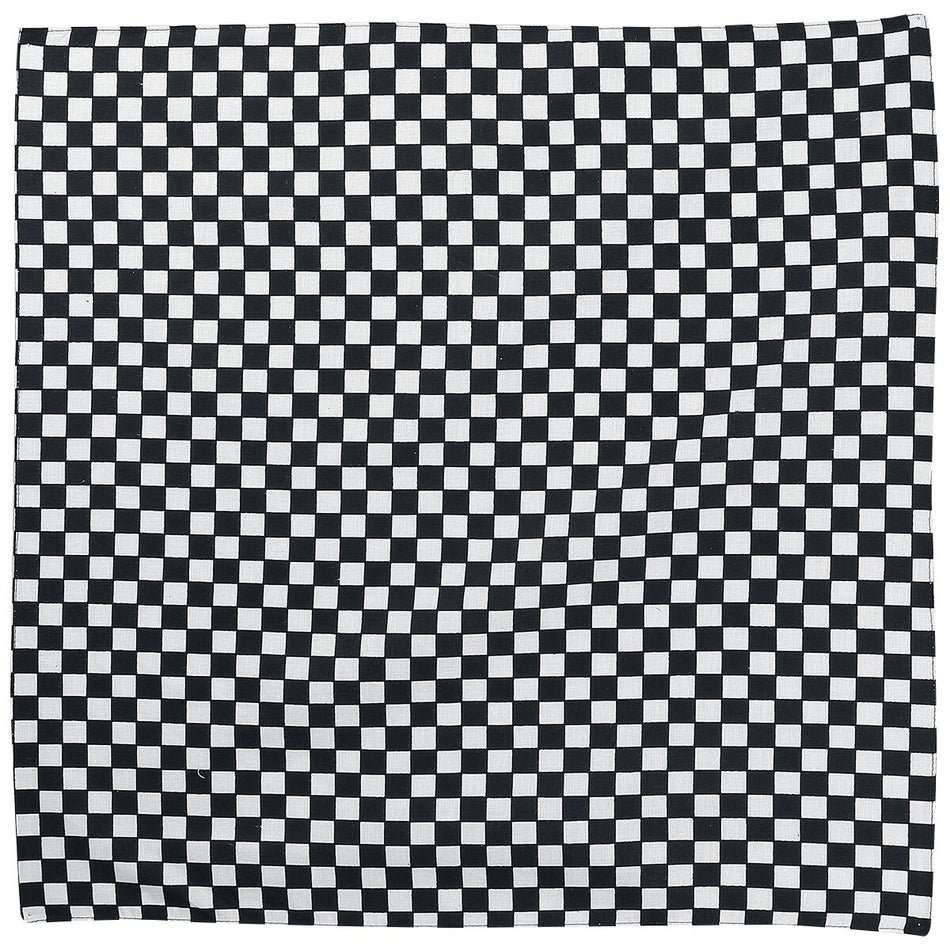 Bandana Rockabilly de Rock Daddy - Damier - pour Unisexe - noir/blanc - Rock Daddy