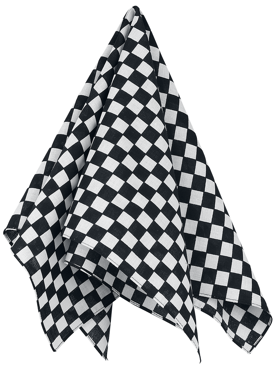 Bandana Rockabilly de Rock Daddy - Damier - pour Unisexe - noir/blanc - Rock Daddy - View 2