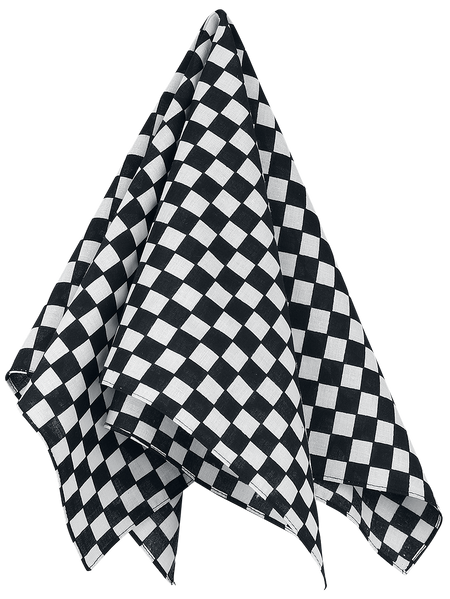 Bandana Rockabilly de Rock Daddy - Damier - pour Unisexe - noir/blanc - Rock Daddy - View 2