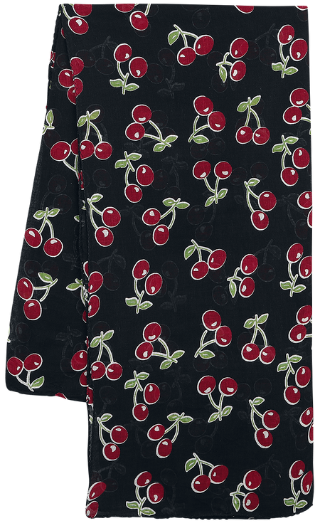 Foulard Rockabilly de Rock Daddy - Écharpe Cerises Rockabella - pour Femme - noir/vert/rouge - Rock Daddy - View 2