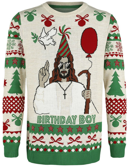 Pull de Noël Fun de Pull Moche De Noël - Birthday Boy - S à 5XL - pour Homme - multicolore - Pull Moche De Noël