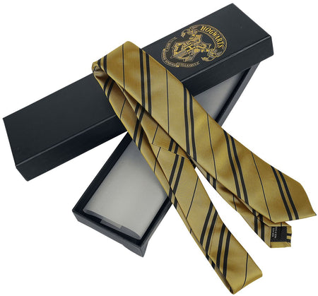 Cravate  de Harry Potter - Hufflepuff - pour Unisexe - jaune/noir - Harry Potter