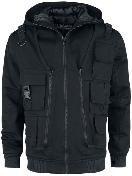 Veste d'hiver Gothic de Chemical Black - Veste Taj - S à XXL - pour Homme - noir - Chemical Black