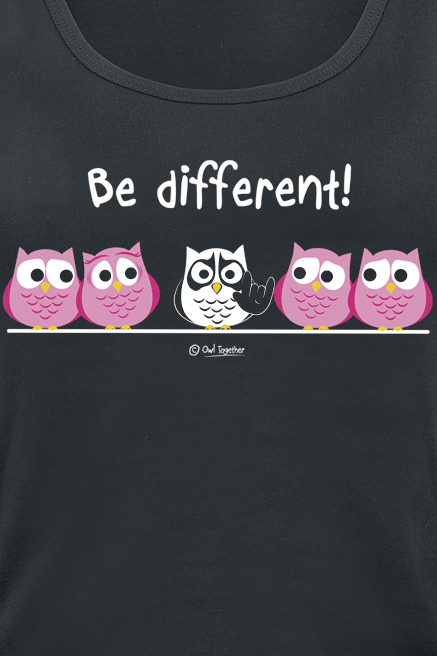 Top Fun de Be Different! - Metal - M à XL - pour Femme - noir - Be Different! - View 2