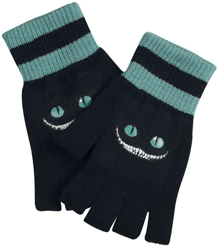 Mitaines Disney de Alice Au Pays Des Merveilles - Cheshire Cat - pour Femme - noir/turquoise - Alice Au Pays Des Merveilles