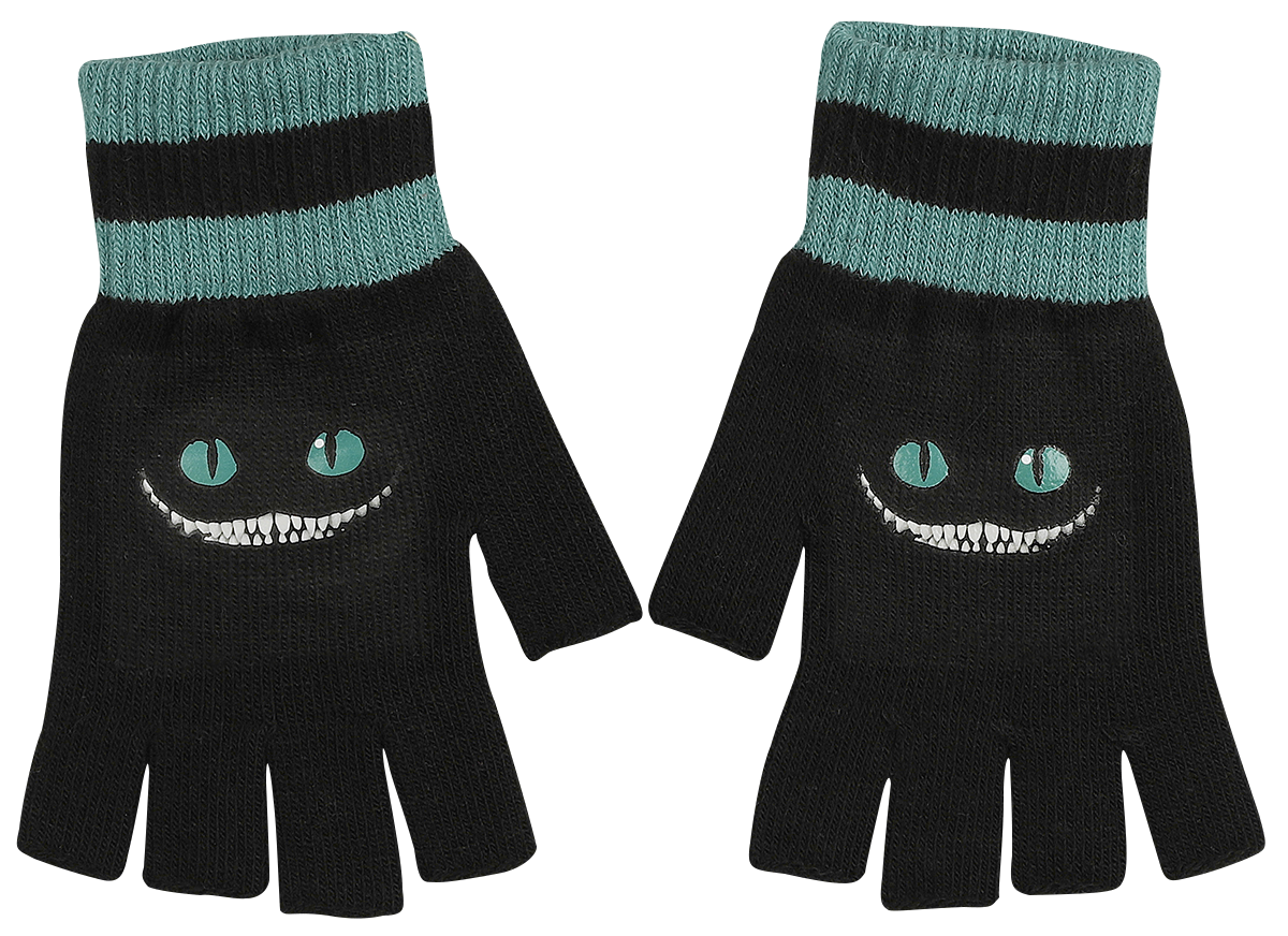 Mitaines Disney de Alice Au Pays Des Merveilles - Cheshire Cat - pour Femme - noir/turquoise - Alice Au Pays Des Merveilles - View 2