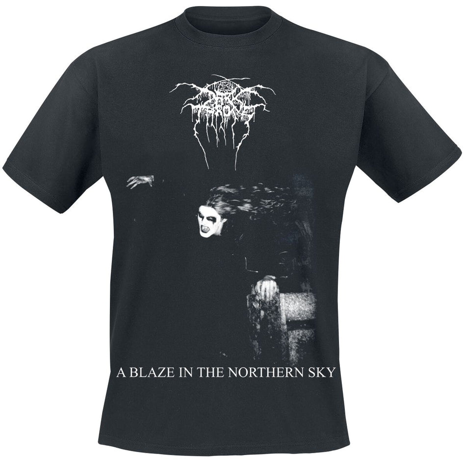 T-Shirt Manches courtes  de Darkthrone - A Blaze In The Northern Sky - M à XL - pour Homme - noir - Darkthrone