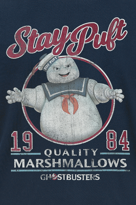T-Shirt Manches courtes  de SOS Fantômes - Stay Puft - S à XXL - pour Homme - bleu foncé - SOS Fantômes - View 2