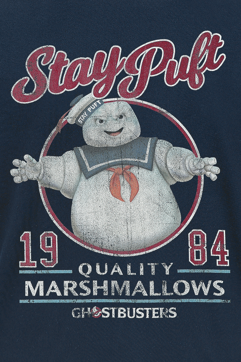 T-Shirt Manches courtes  de SOS Fantômes - Stay Puft - S à XXL - pour Homme - bleu foncé - SOS Fantômes - View 2