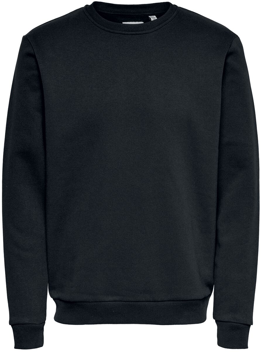 Sweat-shirt  de ONLY and SONS - Ras-Du-Cou Ceres Life - S à XXL - pour Homme - noir - ONLY and SONS