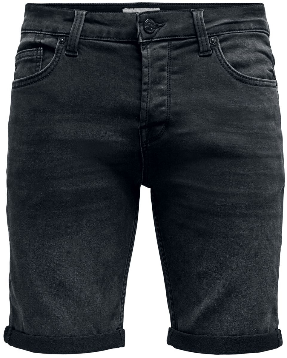 Short  de ONLY and SONS - Ply Life Reg - S à L - pour Homme - noir - ONLY and SONS