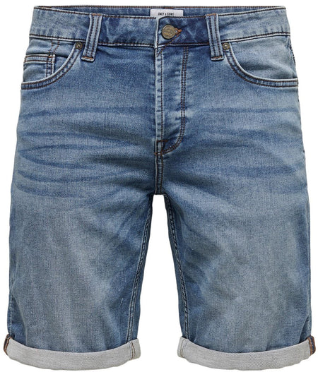 Short  de ONLY and SONS - Short Bleu Ply Life - S à M - pour Homme - bleu - ONLY and SONS