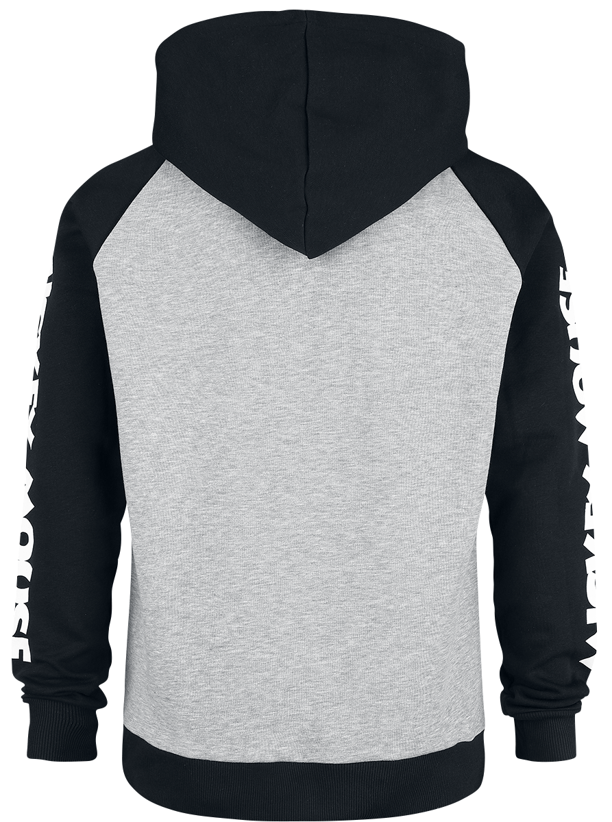 Sweat-shirt à capuche Disney de Mickey & Minnie Mouse - Tongue Out - S à XL - pour Homme - gris/noir - Mickey & Minnie Mouse - View 2