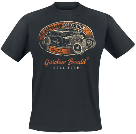 T-Shirt Manches courtes Rockabilly de Gasoline Bandit - Hot Rod Garage - S à 4XL - pour Homme - noir - Gasoline Bandit