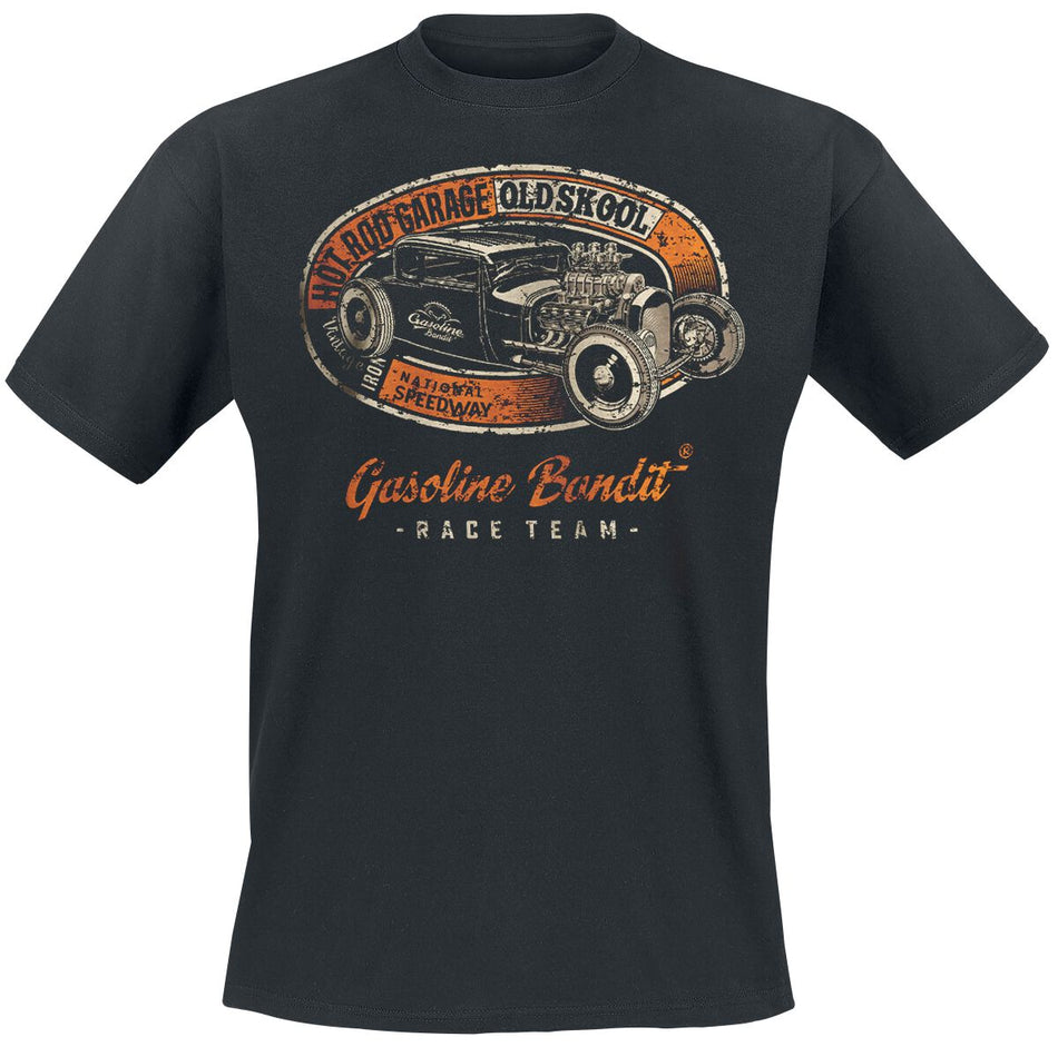 T-Shirt Manches courtes Rockabilly de Gasoline Bandit - Hot Rod Garage - S à 4XL - pour Homme - noir - Gasoline Bandit