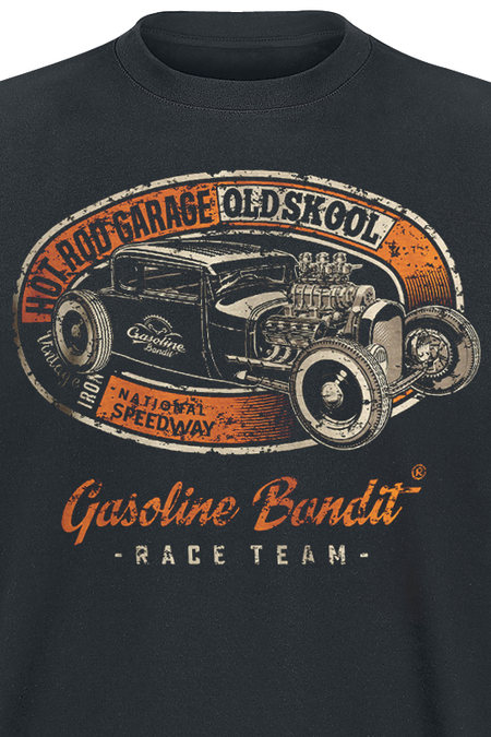 T-Shirt Manches courtes Rockabilly de Gasoline Bandit - Hot Rod Garage - S à 4XL - pour Homme - noir - Gasoline Bandit - View 2