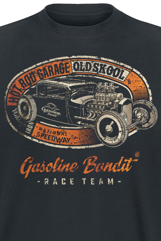 T-Shirt Manches courtes Rockabilly de Gasoline Bandit - Hot Rod Garage - S à 4XL - pour Homme - noir - Gasoline Bandit - View 2