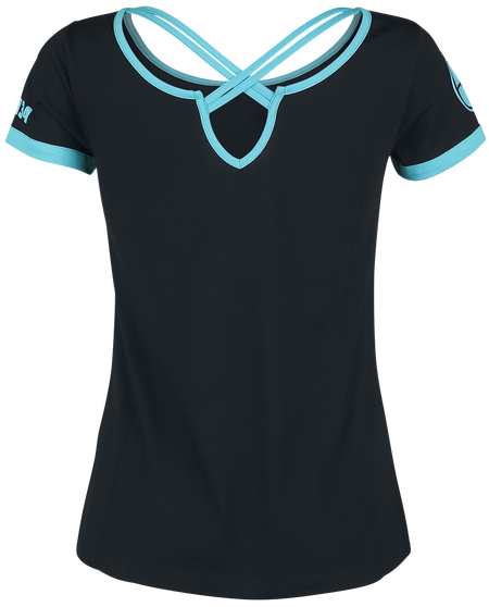 T-Shirt Manches courtes Gaming de Pokémon - Aquali - S à XXL - pour Femme - noir - Pokémon - View 2