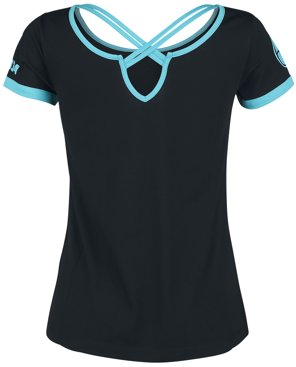 T-Shirt Manches courtes Gaming de Pokémon - Aquali - S à XXL - pour Femme - noir - Pokémon - View 2