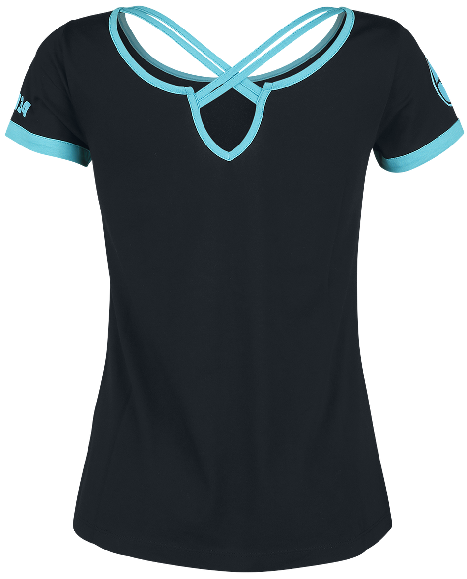 T-Shirt Manches courtes Gaming de Pokémon - Aquali - S à XXL - pour Femme - noir - Pokémon - View 2