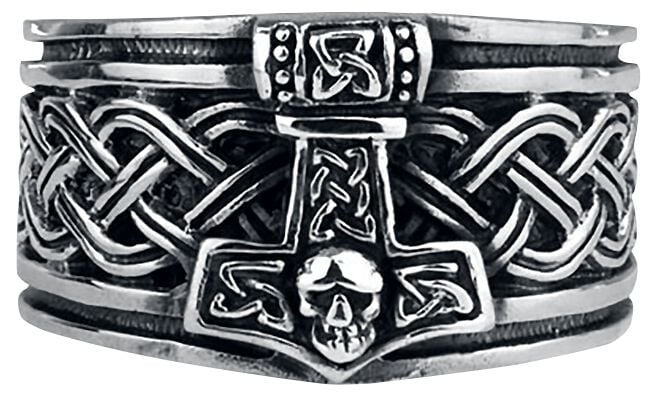 Bague  de etNox hard and heavy - Marteau De Thor - pour Homme - couleur argent - etNox hard and heavy