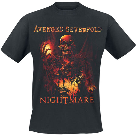 T-Shirt Manches courtes  de Avenged Sevenfold - Nightmare - S à XXL - pour Homme - noir - Avenged Sevenfold