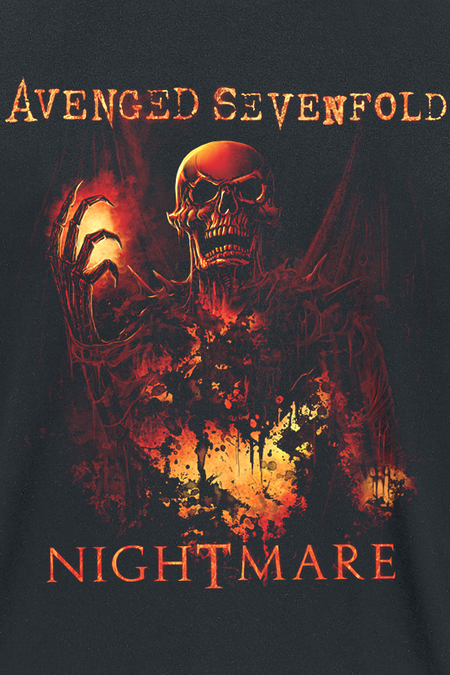 T-Shirt Manches courtes  de Avenged Sevenfold - Nightmare - S à XXL - pour Homme - noir - Avenged Sevenfold - View 2